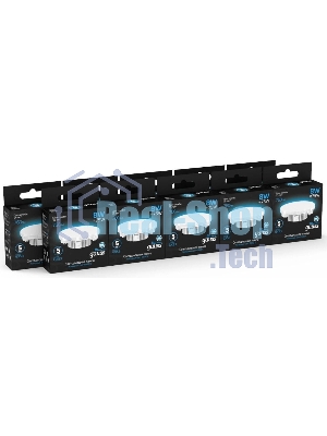 Лампа светодиодная Gauss 108008308 8Вт цок.: GX53 таблетка 150B 6500K св. свеч. бел. хол. GX53 (упак.: 1 шт)