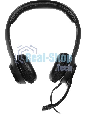 Гарнитура Logitech H390 чёрный, проводная, USB