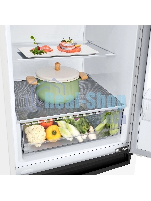 Холодильник LG GA-B509LQYL белый двухкамерный 277/107л морозилка снизу, No Frost