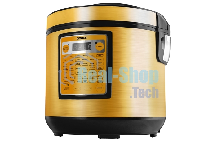 Мультиварка Centek CT-1495 черный 5.0л, 42 программы + Мультишеф черный/золотистый