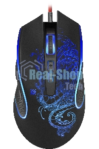 Мышь проводная Defender Venom GM-640L черный, 3200 dpi, USB, кнопки - 8