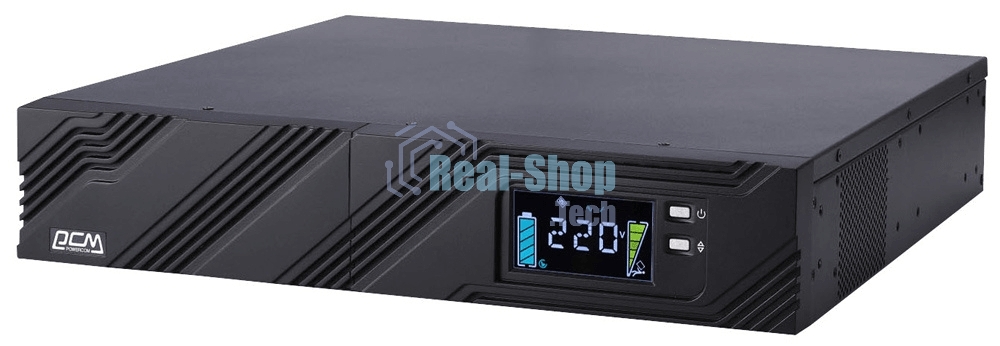 Источник бесперебойного питания Powercom Smart King Pro+ SPR-2000 LCD 1600Вт 2000ВА черный