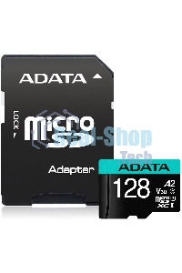 Флеш карта MICRO SDXC 128Gb W/AD. AUSDX128GUI3V30SA2-RA1 ADATA