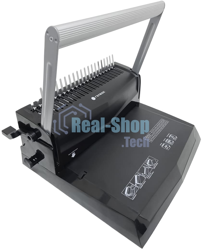 Переплетчик Heleos БП-22 A4/перф.13л.сшив/макс.500л./пластик.пруж. (6-51мм)