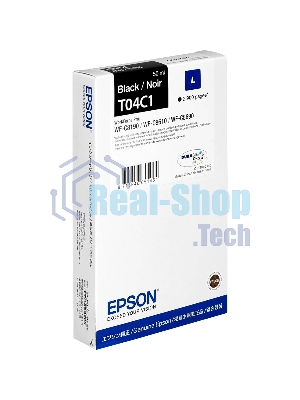 Картридж струйный Epson T04C (C13T04C140) черный (2900 стр.) для WF-C8190DW/WF-C8690DWF
