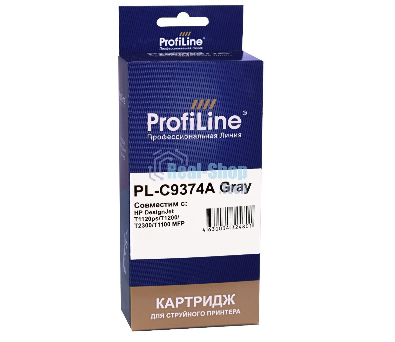 Картридж струйный ProfiLine PL-C9374A (№72) для HP DesignJet T1120ps/T1200/T2300/T1100 MFP Gray