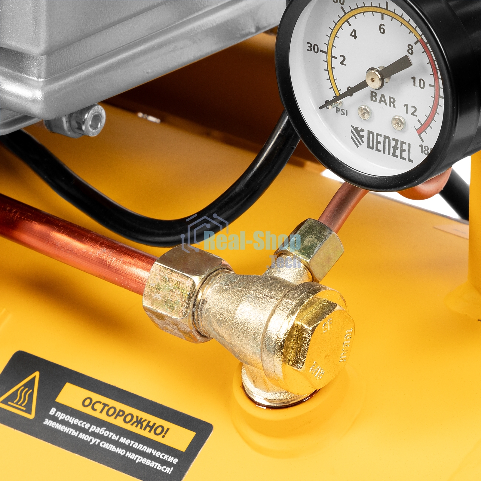 Компрессор воздушный Denzel DC1500/24 прям. привод, 1,5 кВт, 24 литра, 220 л/мин