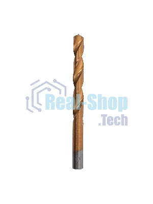 Сверло по металлу Matrix, 12 мм, HSS, нитридтитановое покрытие, цилиндрический хвостовик