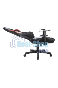 Кресло игровое Zombie Game Penta черный/красный эко.кожа с подголов. крестов. пластик