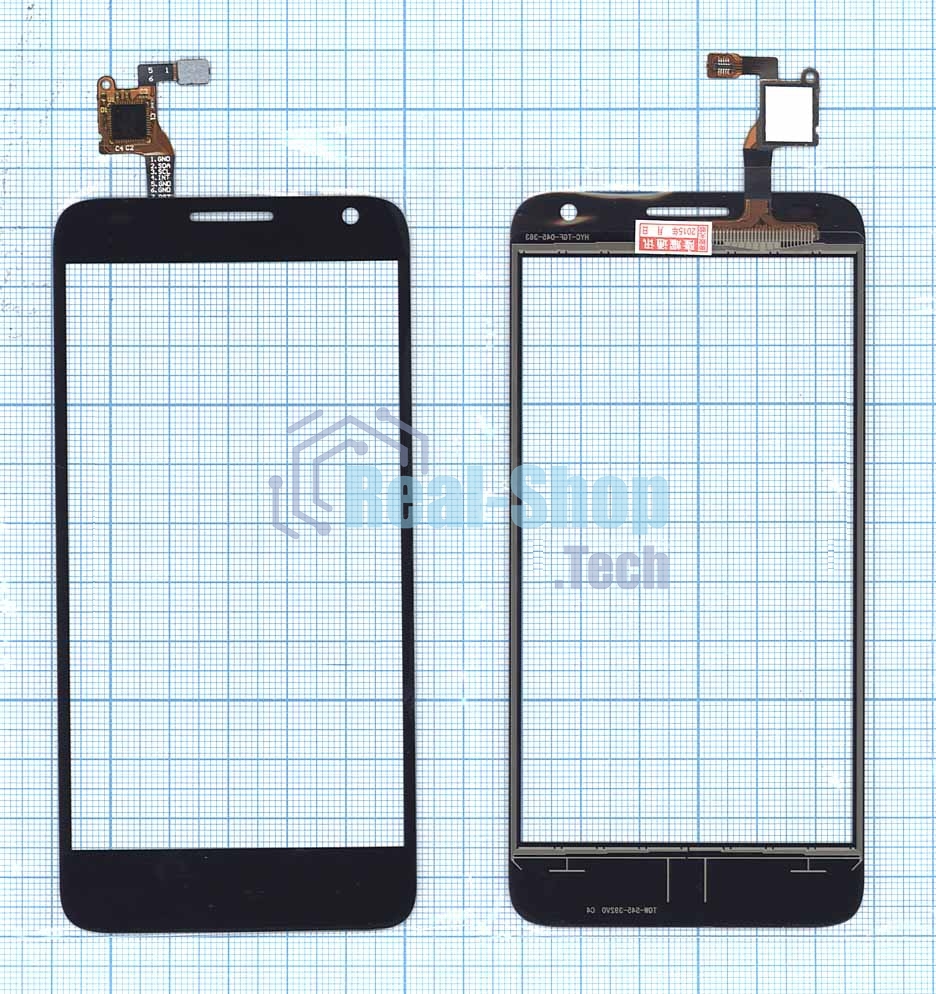 Сенсорное стекло (тачскрин) для Alcatel Idol 2 mini S 6036Y черное