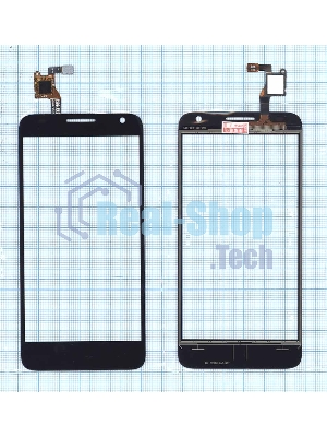 Сенсорное стекло (тачскрин) для Alcatel Idol 2 mini S 6036Y черное