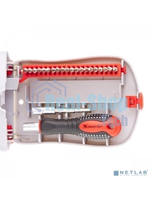 Отвертка Matrix для точных работ с насадками Fusion, 22 пр. в пласт. пенале