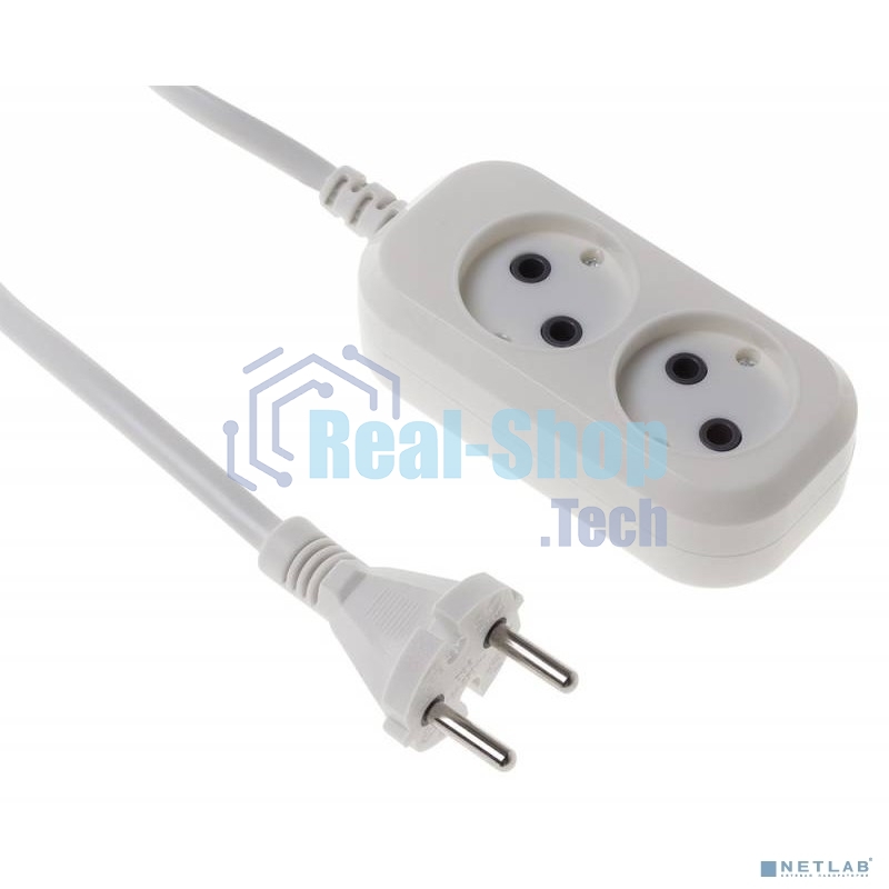 Сетевой удлинитель Buro BU-PSL2.1/W 1.5 м (2 розетки) белый (пакет ПЭ)