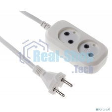 Сетевой удлинитель Buro BU-PSL2.1/W 1.5 м (2 розетки) белый (пакет ПЭ)