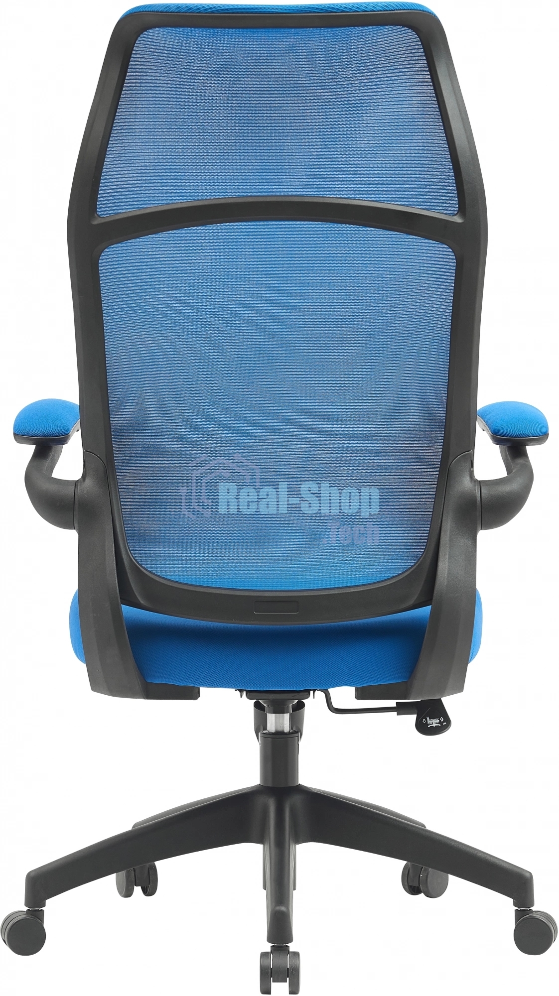 Кресло компьютерное Cactus CS-MC505-BL темно-синий, сиденье темно-синий, сетка/ткань, крестов. пластик