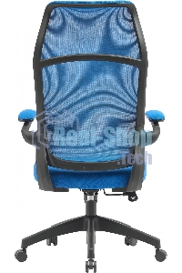 Кресло компьютерное Cactus CS-MC505-BL темно-синий, сиденье темно-синий, сетка/ткань, крестов. пластик