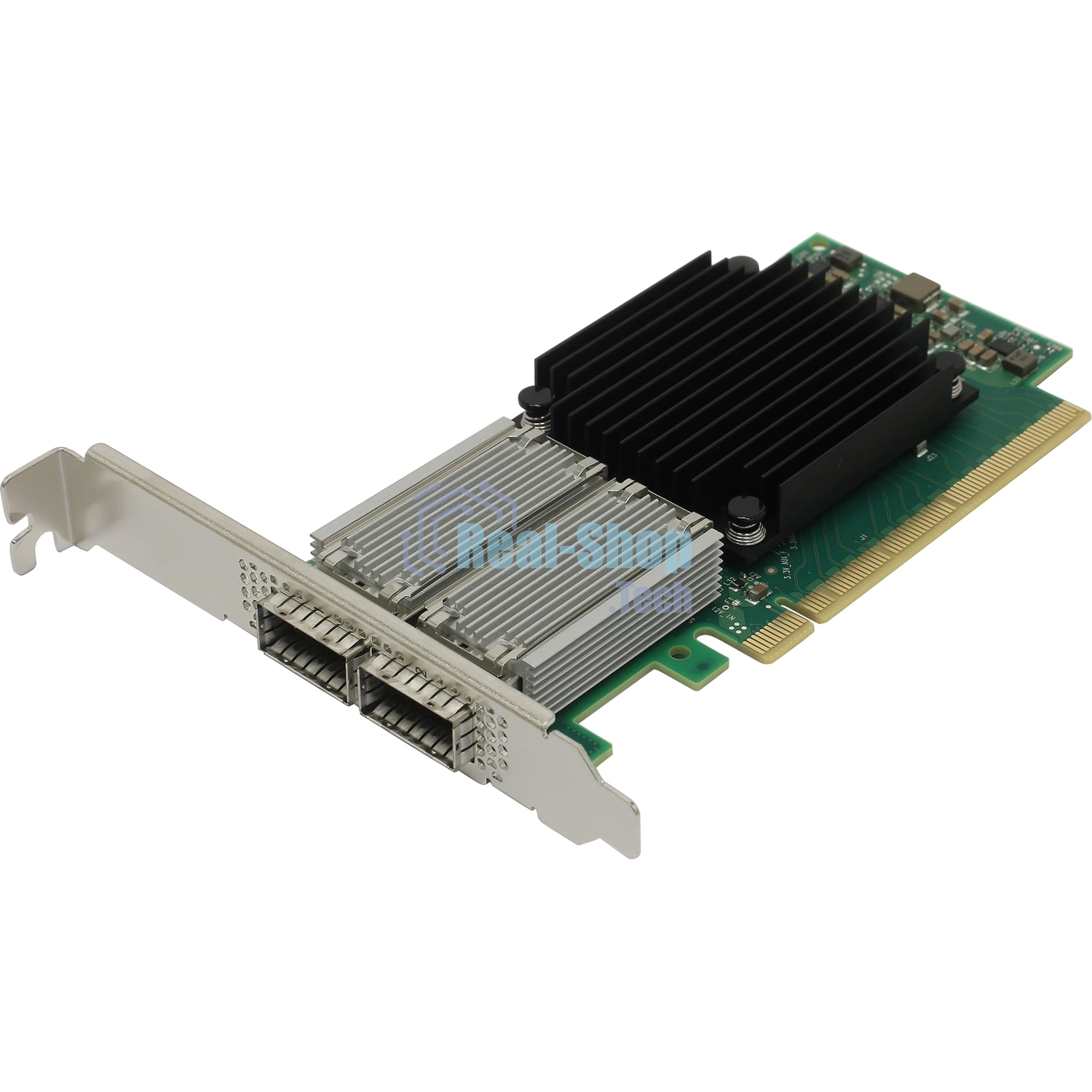 Плата сетевого контроллера MELLANOX ConnectX-5 VPI adapter card, EDR IB (100Gb/s) and 100GbE, dual-port QSFP28, PCIe3.0 x16, tall bracket, ROHS R6