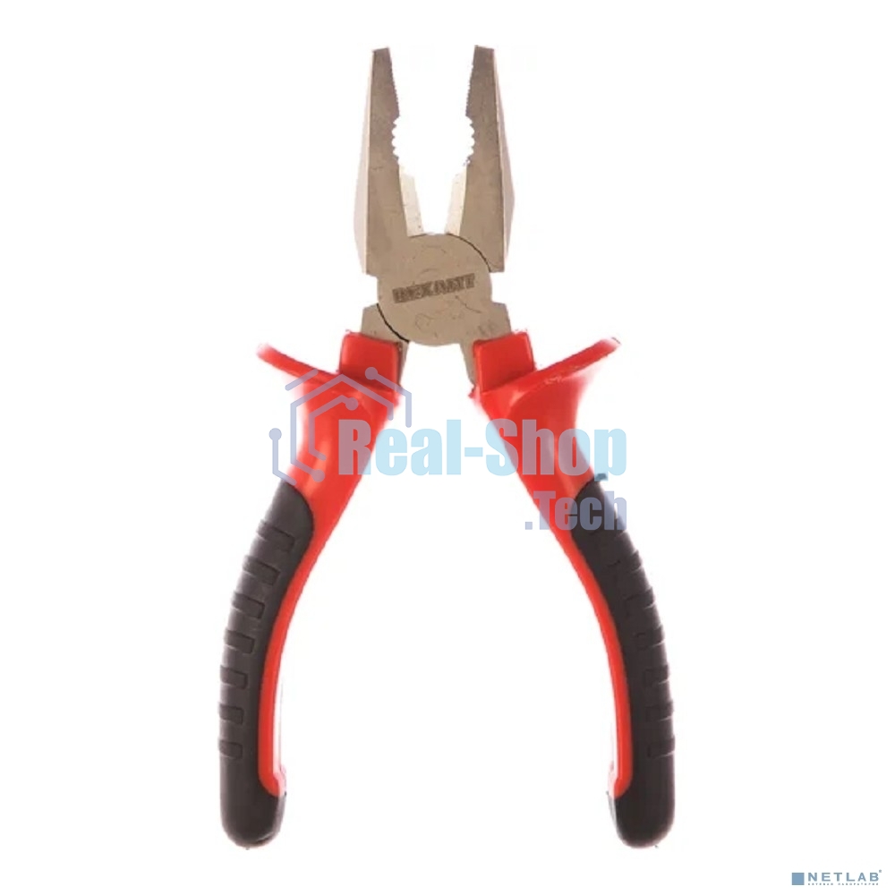 Плоскогубцы комбинированные Rexant 180 мм никелированные, двухкомпонентные рукоятки