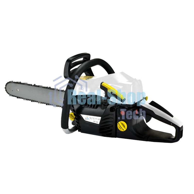 Пила цепная бензиновая Kranz KR-5850, шина 50 см, 4,1 л.с, шаг 0,325, 76 звеньев