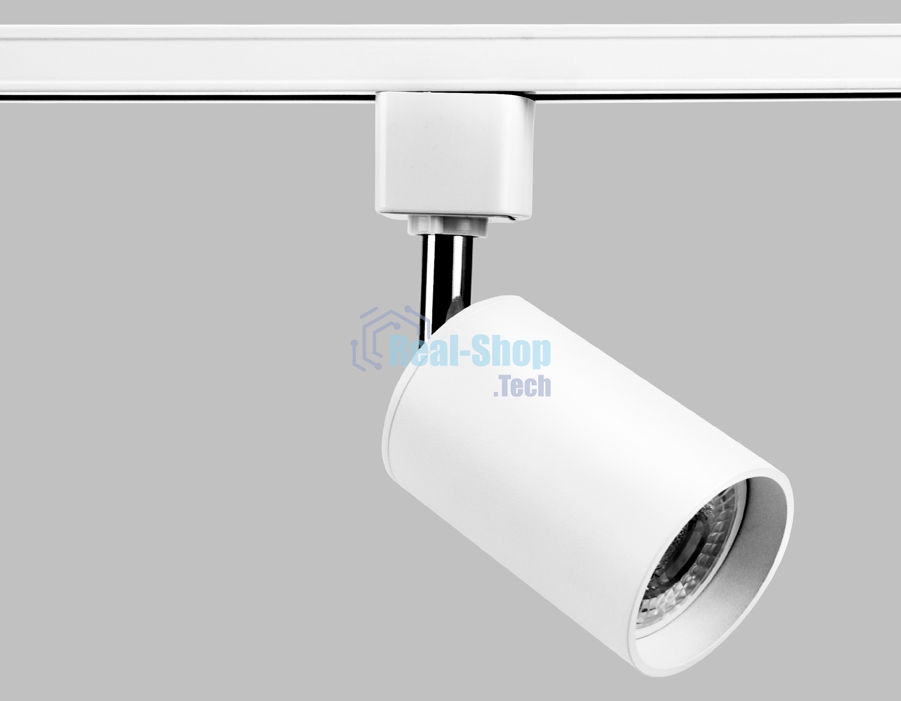 Трековый однофазный светильник со сменной лампой Ambrella light GL5121 WH белый GU10 max 12W