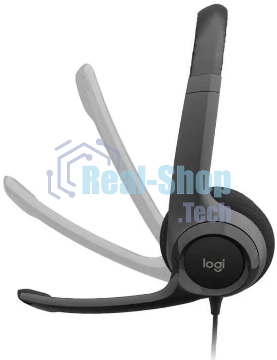 Гарнитура Logitech H390 чёрный, проводная, USB