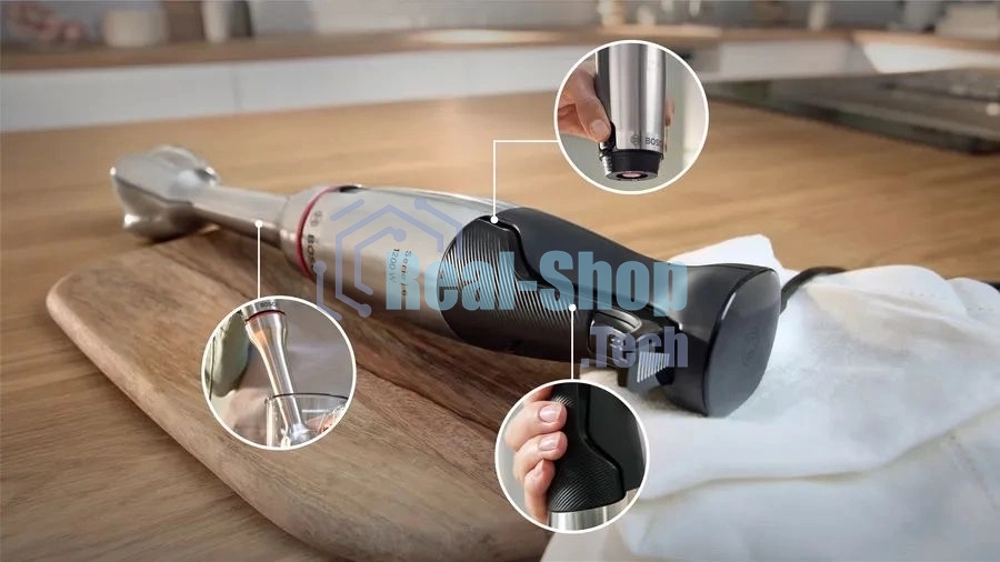Блендер погружной Bosch MSM6M871 черный, 1200 Вт, 1 скорость