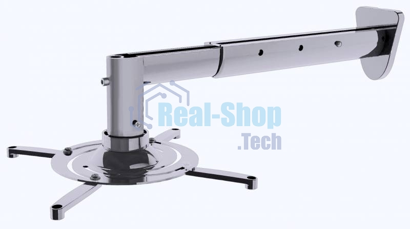 Кронштейн для проектора Cactus CS-VM-PR05BL-AL серебристый макс.10кг настенный и потолочный поворот и наклон