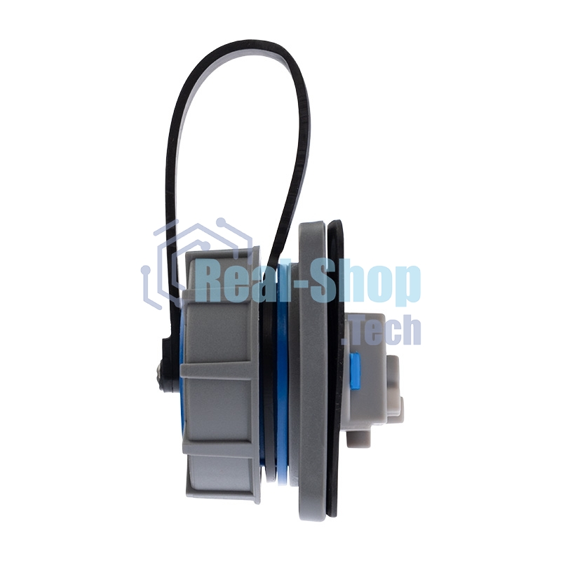 Розетка настенная фланцевая влагозащищенная с крышкой 16 А, 2Р+РЕ, IP68 Rexant