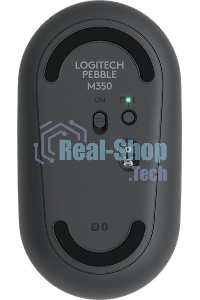 Мышь беспроводная Logitech Pebble M350 графитовый, 1000 dpi, радиоканал, Bluetooth, USB, кнопки - 3