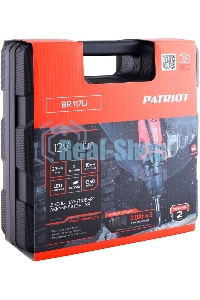 Дрель-шуруповерт аккумуляторная Patriot BR 117Li THE ONE, Аккумуляторная, 12В, 2 АКБ, Кейс