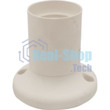 Патрон Rexant пластиковый настенный Е27 прямой, белый