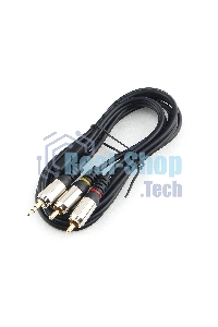 Кабель аудио Cablexpert CCAB-02-35M2RM-1.5MB. 3.5 Jack(M)/2х RCA (M), черный, 1.5м, блистер