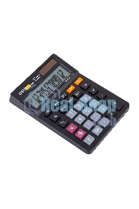 Калькулятор настольный Deli EM01320 черный 12-разр.