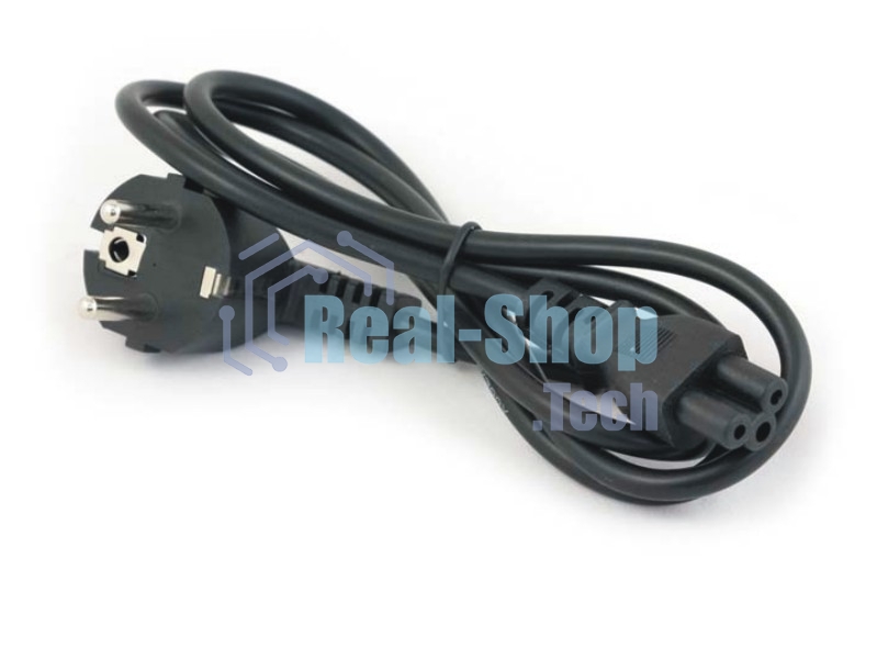 Кабель питания GCR для ноутбука 5.0m, Евровилка угловая - С5, черный, 3*0,75мм, GCR-54403