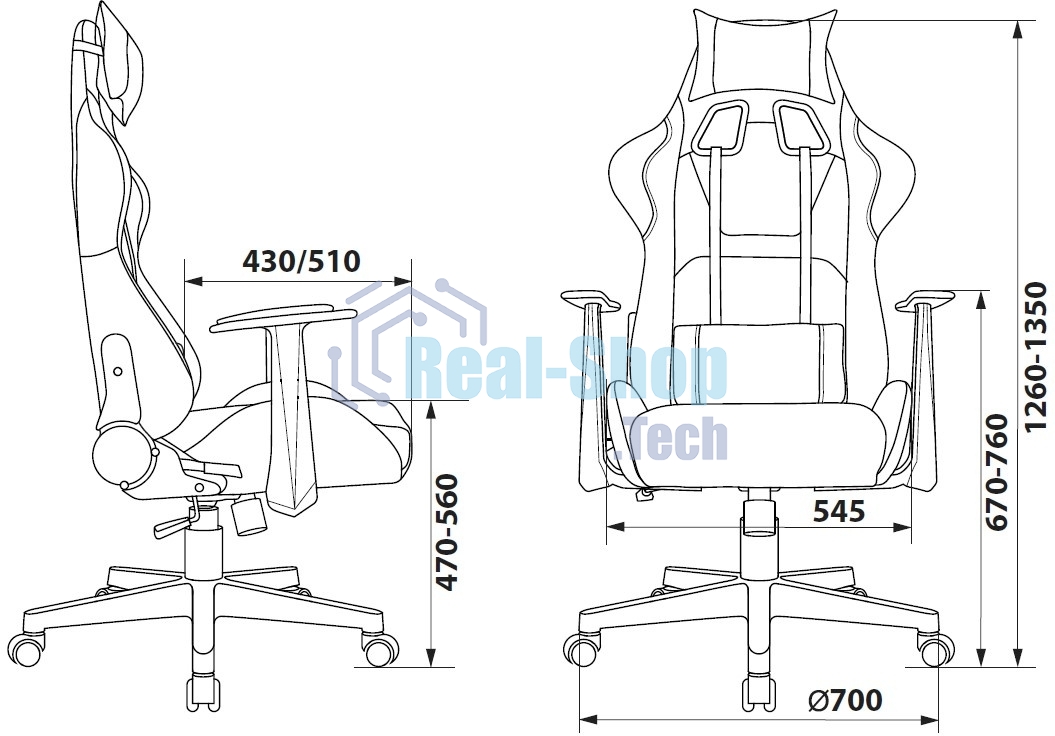 Кресло игровое Zombie Game Penta черный/красный эко.кожа с подголов. крестов. пластик