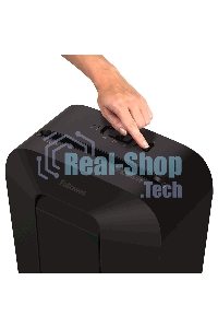 Шредер Fellowes PowerShred LX50 черный (секр.P-4)/перекрестный/9лист./17лтр./скрепки/скобы/пл.карты