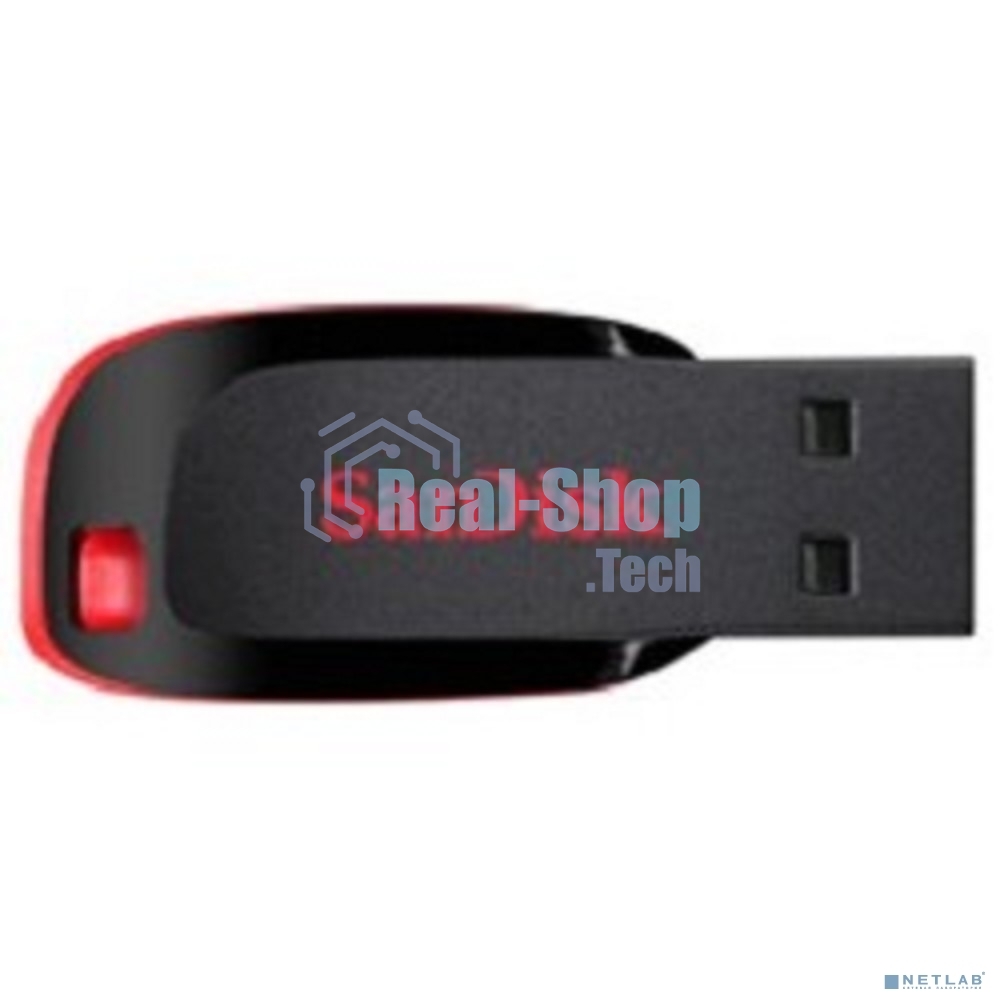 Флешка USB Sandisk CZ50 Cruzer Blade (SDCZ50-032G-B35), 32Gb, USB 2.0, R/W 15/4, черный/красный