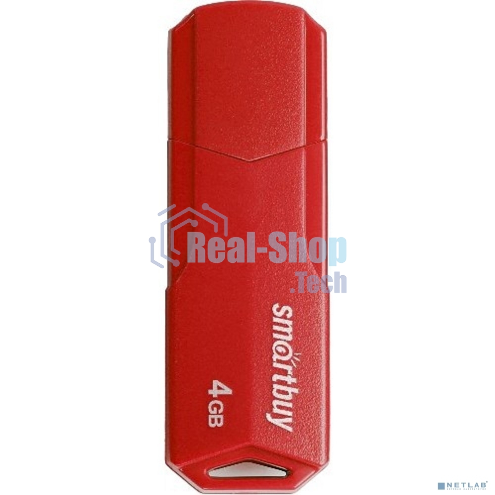 Флешка USB Smartbuy R/W 4 Gb,CLUE красный (SB4 GbCLU-R)