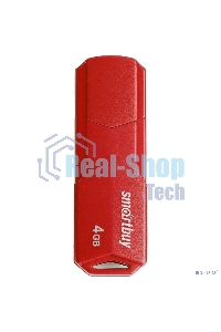 Флешка USB Smartbuy R/W 4 Gb,CLUE красный (SB4 GbCLU-R)