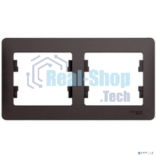 Рамка 2-м Glossa горизонт. графит SchE GSL001302