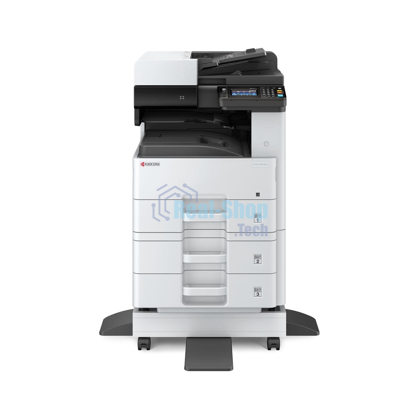 МФУ лазерное Kyocera Ecosys M4125idn (1102P23NL0/NL1), A3, ч/б, печ. до 25 стр/мин. (А4) до 12 стр/мин. (А3), скан. до 50 стр/мин., 1200 x 1200 dpi (печать) 600x600dpi (скан.), USB, RJ-45, NFC, Air Print, Mopria