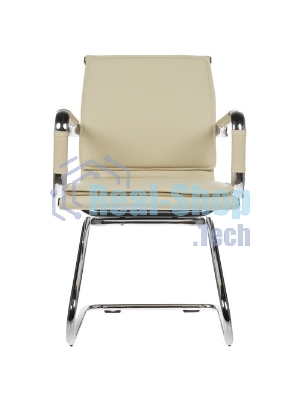 Кресло Бюрократ CH-993-Low-V/Ivory слоновая кость, экокожа, 120 кг, механизм качания, низкая спинка