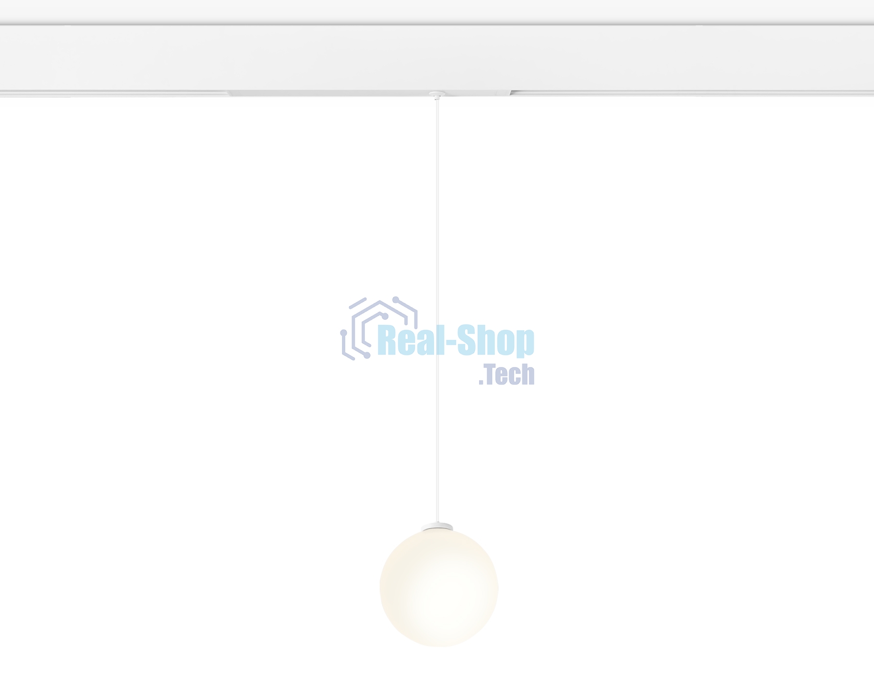 Управляемый светодиодный светильник для шинопровода Magnetic Ambrella light GL1441 WH/FR белый/белый матовый IP20 10W 3000K-6400K 220V 120° D120 H1500 (Без ПДУ)