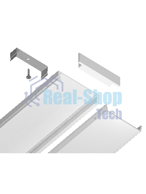Алюминиевый профиль Ambrella light GP1800WH белый 2000*23.8*6