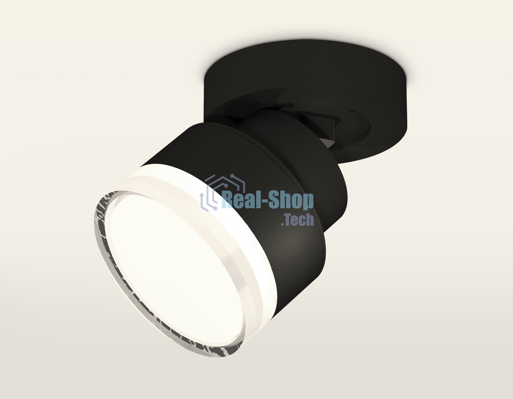 Светильник Ambrella Light XM8102028 SBK/FR/CL черный песок/белый матовый/прозрачный GX53 (A2229, A2106, C8102, N8399)