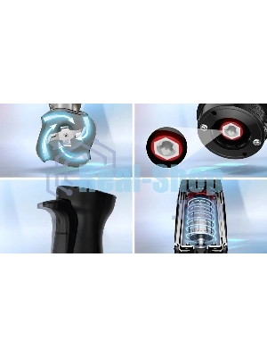 Блендер погружной Bosch MSM6M871 черный, 1200 Вт, 1 скорость