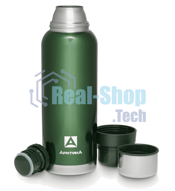Термос Арктика 106-1600 зеленый, бытовой, вакуумный (для напитков)