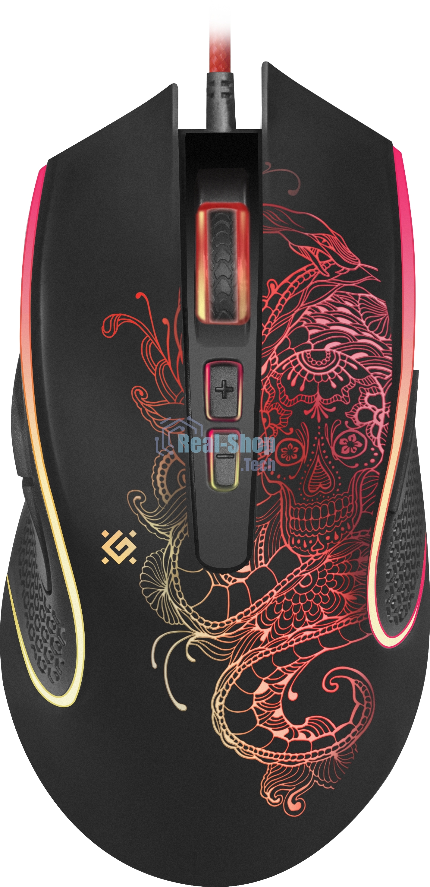 Мышь проводная Defender Venom GM-640L черный, 3200 dpi, USB, кнопки - 8