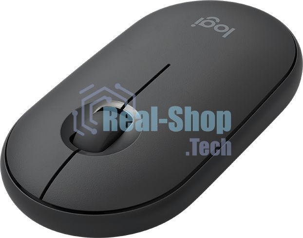 Мышь беспроводная Logitech Pebble M350 графитовый, 1000 dpi, радиоканал, Bluetooth, USB, кнопки - 3