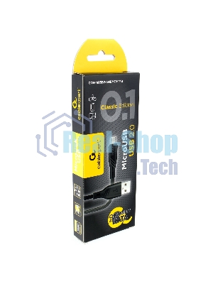 Кабель USB2.0 Cablexpert CCB-mUSB2-AMBMO1-1MB, AM/microB, издание Classic 0.1, 1м, черный, блистер
